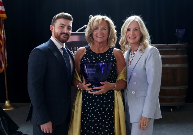 Newly appointed President & CEO, Conor Eckert; Former President & CEO, Maureen Halahan & OCP Board Chair, Melissa Cobuzzi